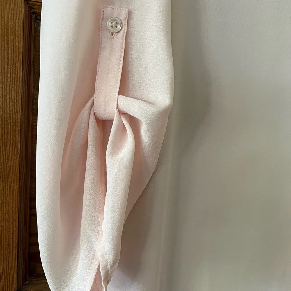 Elegant Pink Chiffon Blouse - Picture 2 of 3